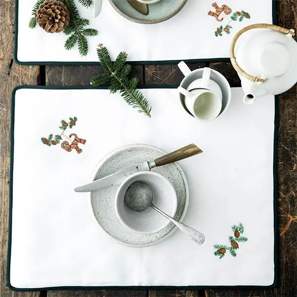 Langkilde & Søn - Kerstplacemat met kerstbok - 38 x 50 cm.