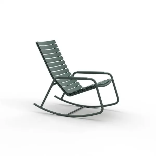 HOUE ReCLIPS schommelstoel van gerecycled plastic - Olive Green