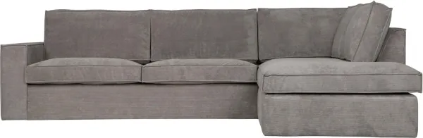 Thomas, Hoekbank rechts, lichtgrijs, H92x283x197 cm