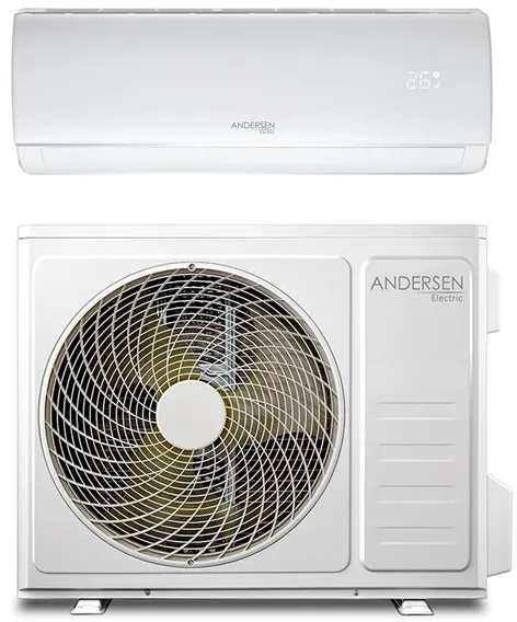 Andersen Electric AE 9000 lucht/lucht warmtepomp met WiFi, 3,4 kW, 5-63 m², wit